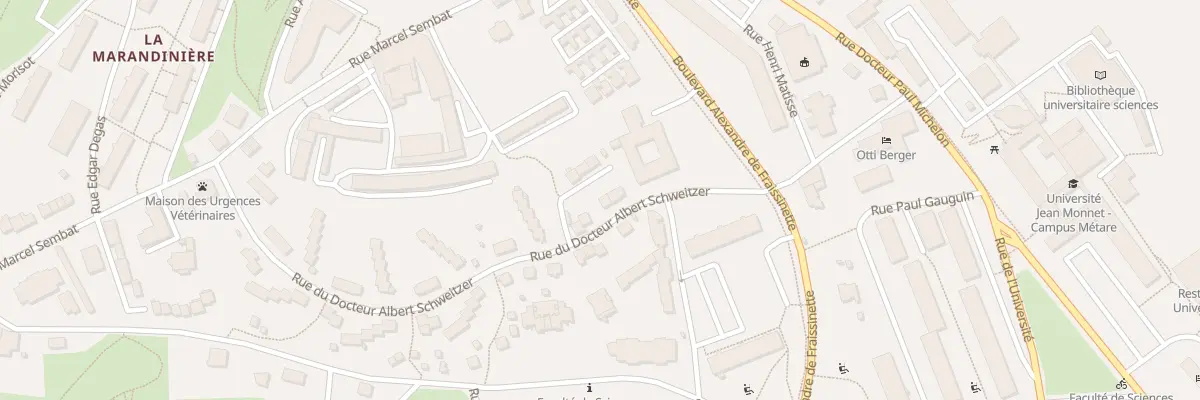 Plan du 33 Rue du Dr Albert Schweitzer à Saint-Étienne