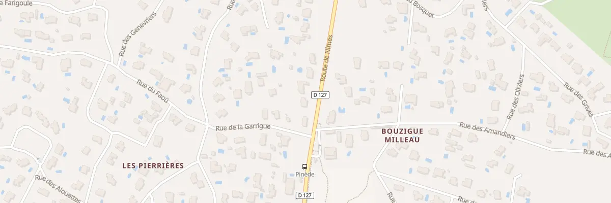 Plan du 646 Rte de Nimes à Poulx
