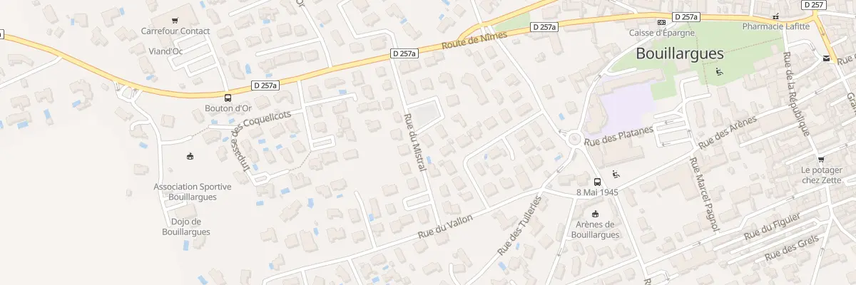 Plan du 14 Rue du Mistral à Bouillargues