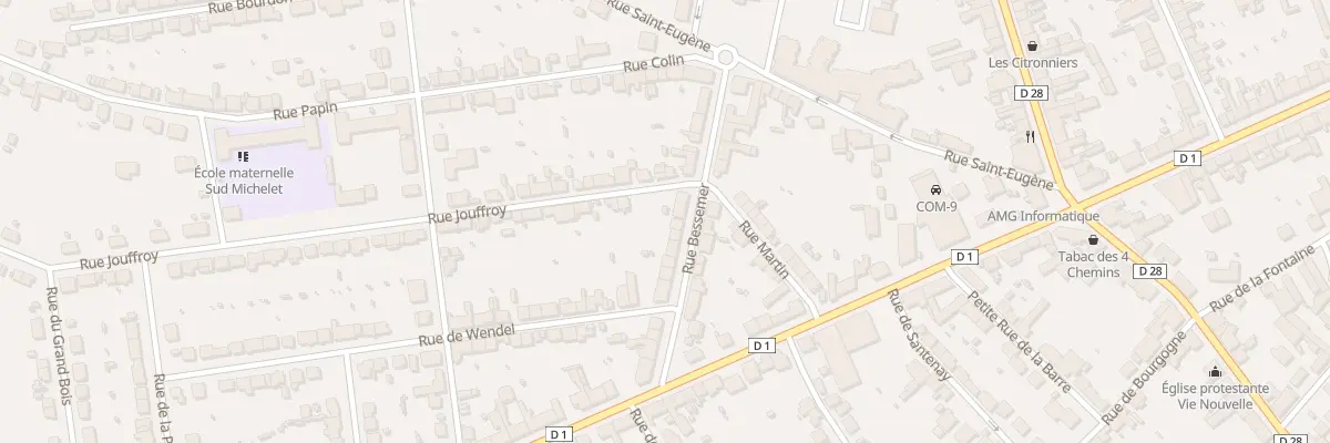 Plan du 14 Rue Bessemer au Creusot