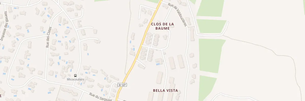 Plan du 5688 Rte de la Baume à Poulx