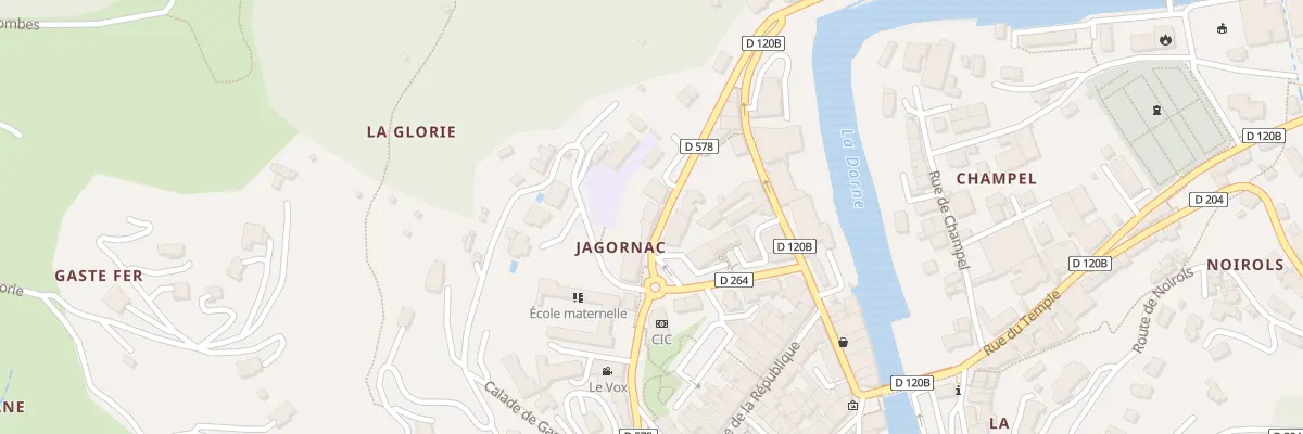 Plan du 17 Av de Jagornac au Cheylard