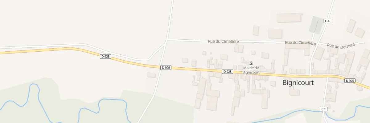 Plan du 44 Rue Principale à Bignicourt