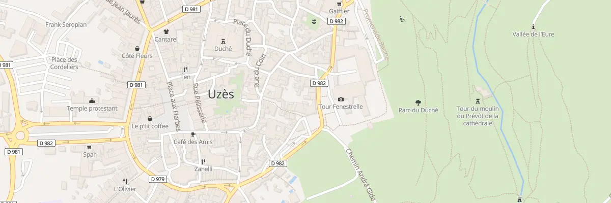 Plan du 8 Rue de l’Evéché à Uzès