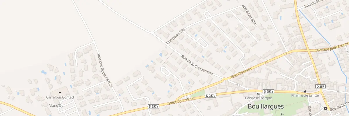 Plan du 9 Rue de la Condamine à Bouillargues