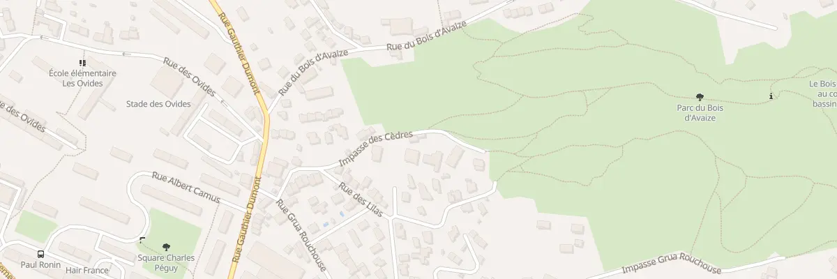 Plan du 8B Imp des Cèdres à Saint-Étienne