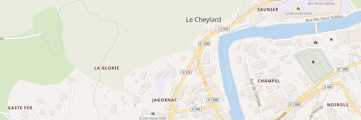 Plan du 21 Av de Jagornac au Cheylard