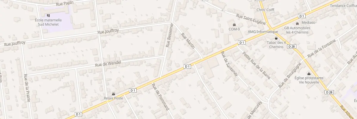Plan du 24 Rue Marechal Joffre au Creusot