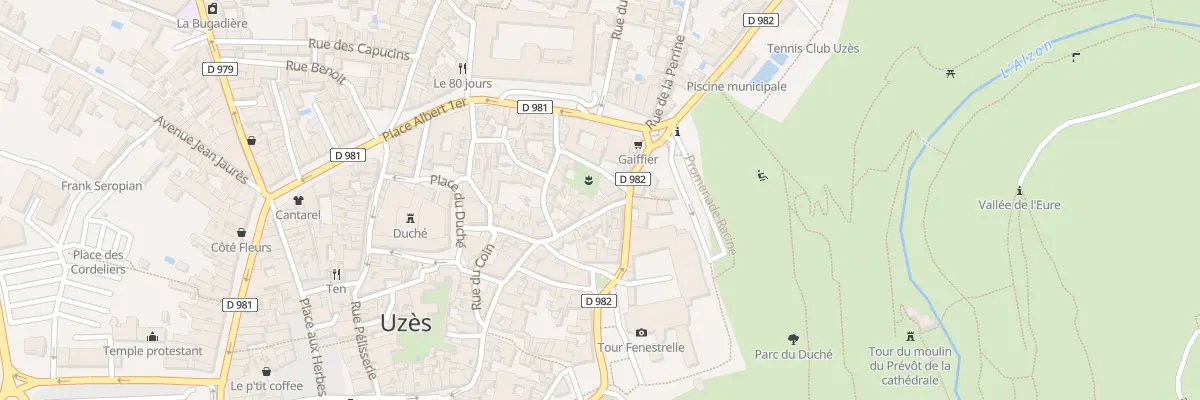 Plan du 6 Rue du Docteur Blanchard à Uzès