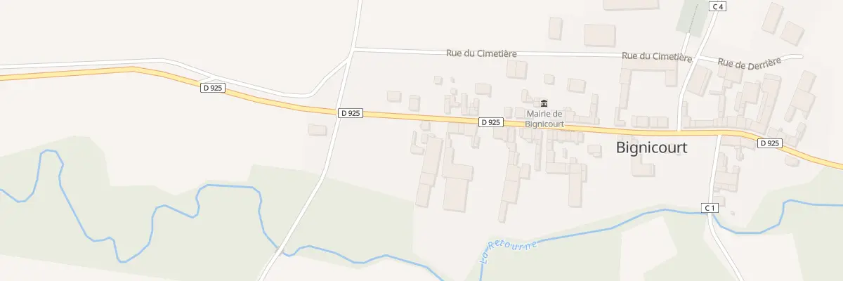 Plan du 25 Rue Principale à Bignicourt
