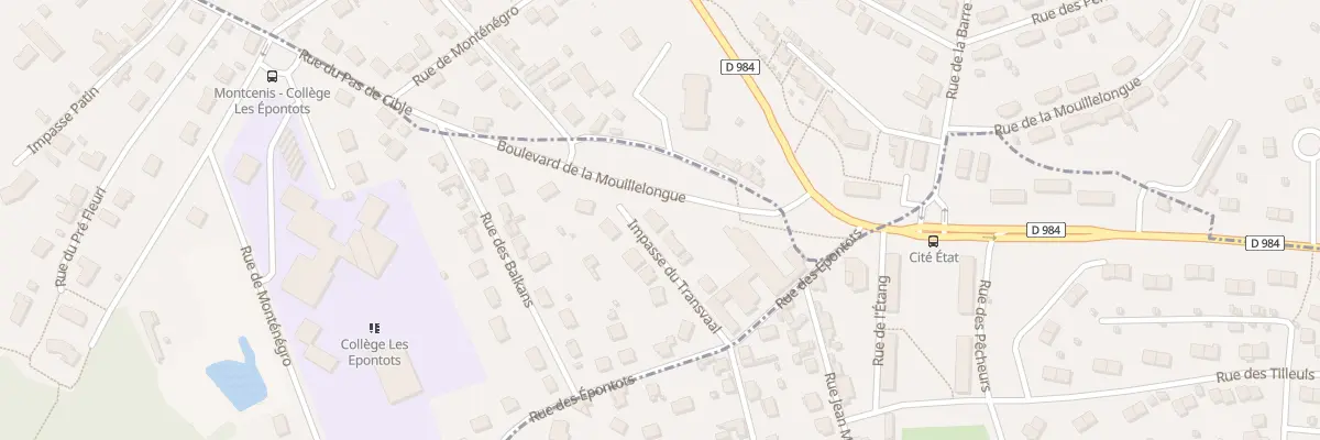 Plan du 3 Bd de la Mouillelongue à Montcenis