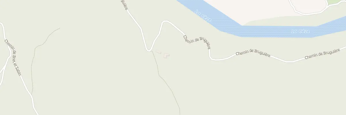 Plan du 694 Che de Bruguière à Montclus