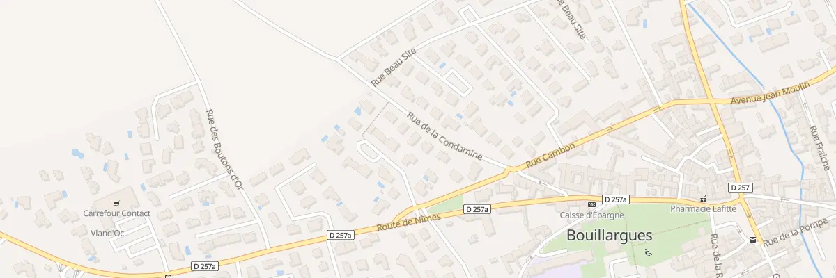 Plan du 5 Rue de la Condamine à Bouillargues