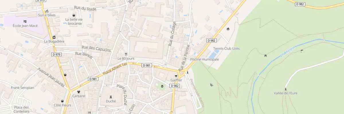 Plan du 4 Rue du Collège à Uzès