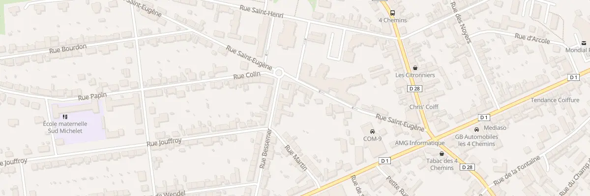 Plan du 17B Rue Saint Eugène au Creusot