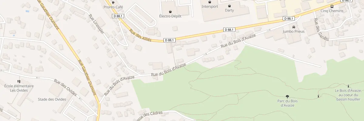 Plan du 21 Rue du Bois d’Avaize à Saint-Étienne