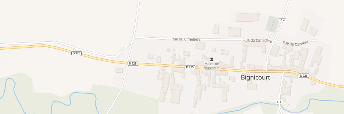 Plan du 40 Rue Principale à Bignicourt