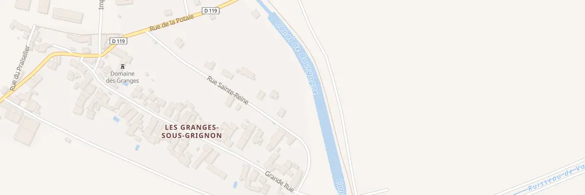 Plan du 2 Rue Sainte Reine à Grignon
