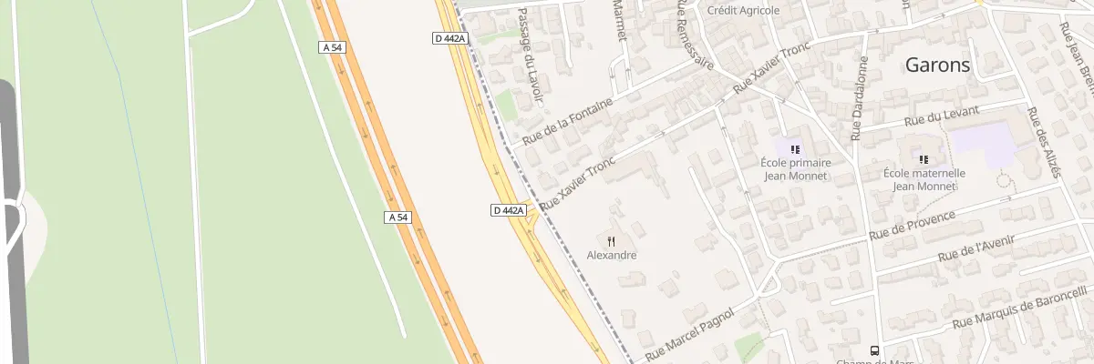 Plan du 1 Rue Xavier Tronc à Garons