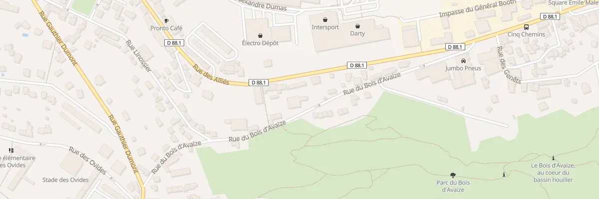 Plan du 23 Rue du Bois d’Avaize à Saint-Étienne