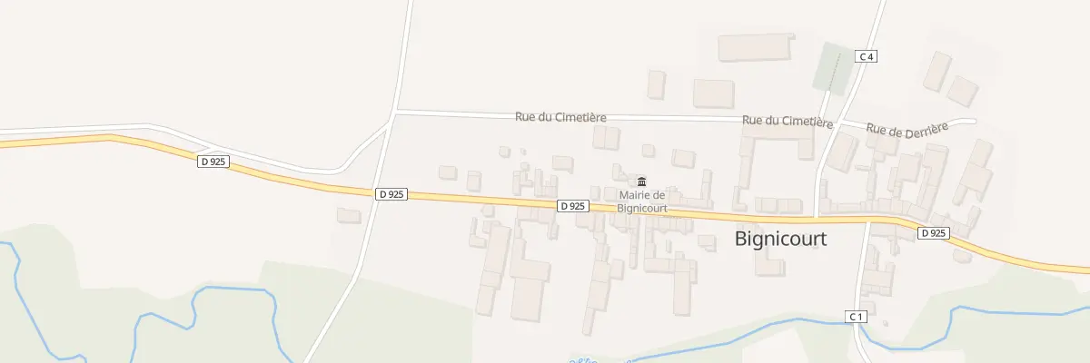 Plan du 36 Rue Principale à Bignicourt