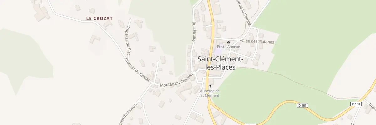Plan du 29 Rue Etroite à Saint-Clément-les-Places