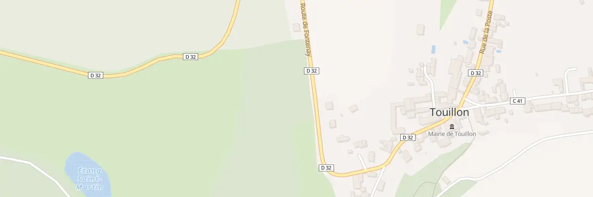 Plan du 12 Rte de Fontenay à Touillon