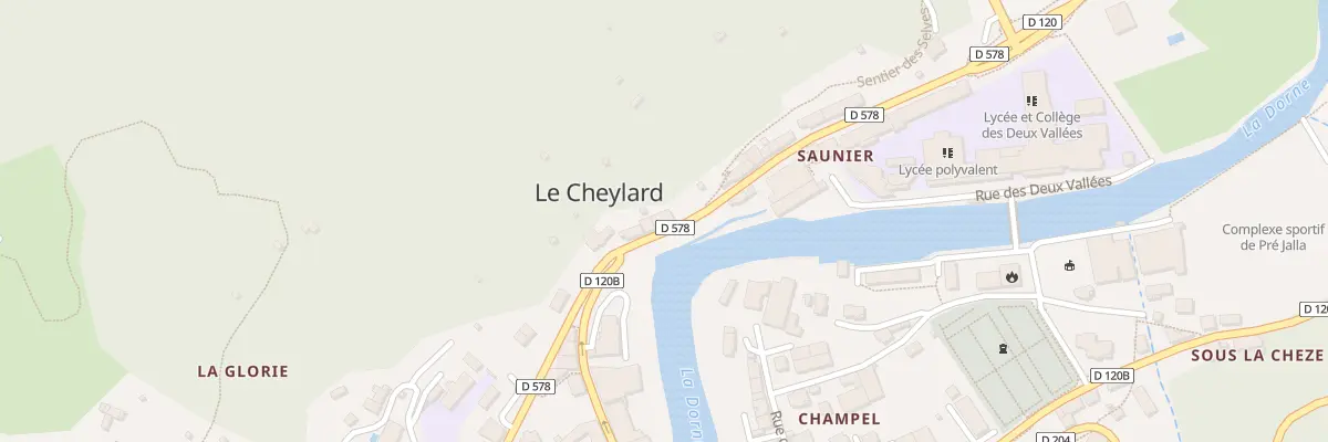 Plan du 7 Av de Saunier au Cheylard