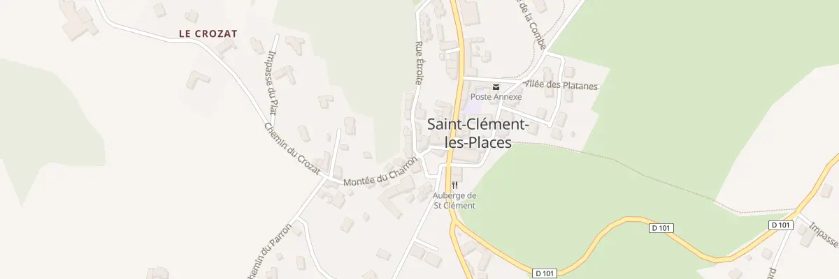 Plan du 20 Rue Etroite à Saint-Clément-les-Places