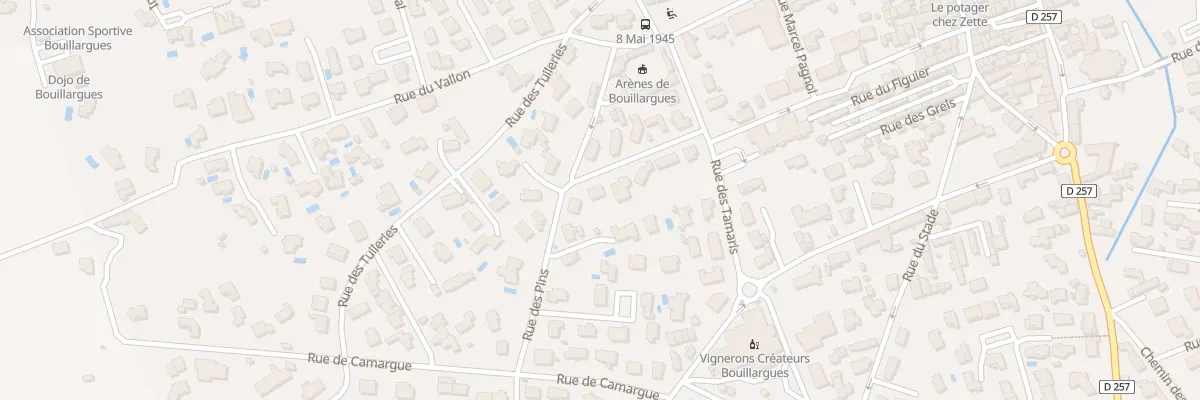 Plan du 13 Rue des Troènes à Bouillargues