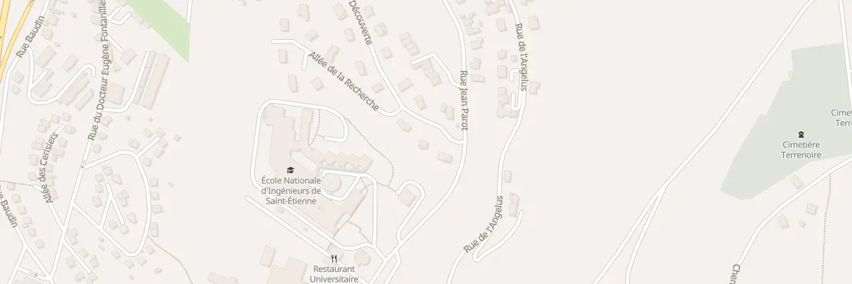 Plan du 16 Rue de la Découverte à Saint-Étienne