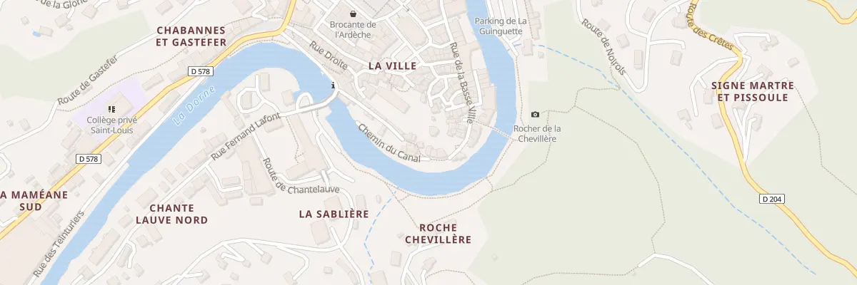 Plan du 22 Rue de la Basse Ville au Cheylard