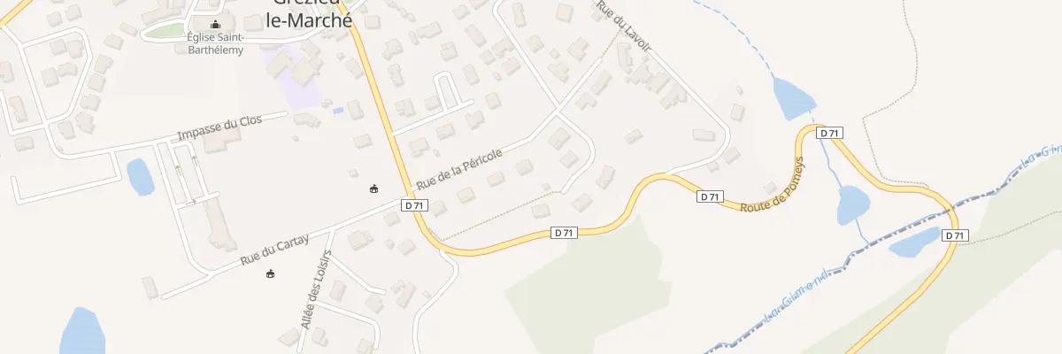 Plan du 96 Rue de la Pericole à Grézieu-le-Marché