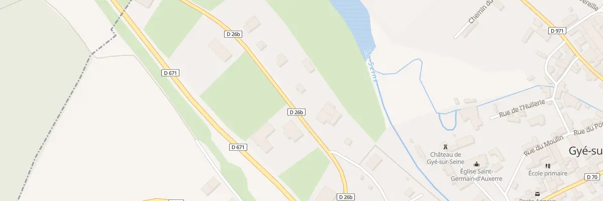 Plan du 1B Rte de Neuville à Gyé-sur-Seine