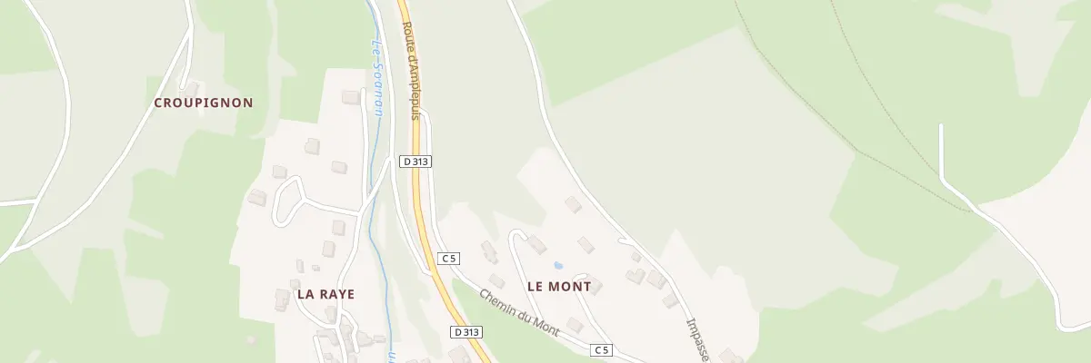 Plan du 185 Imp du Mont à Valsonne