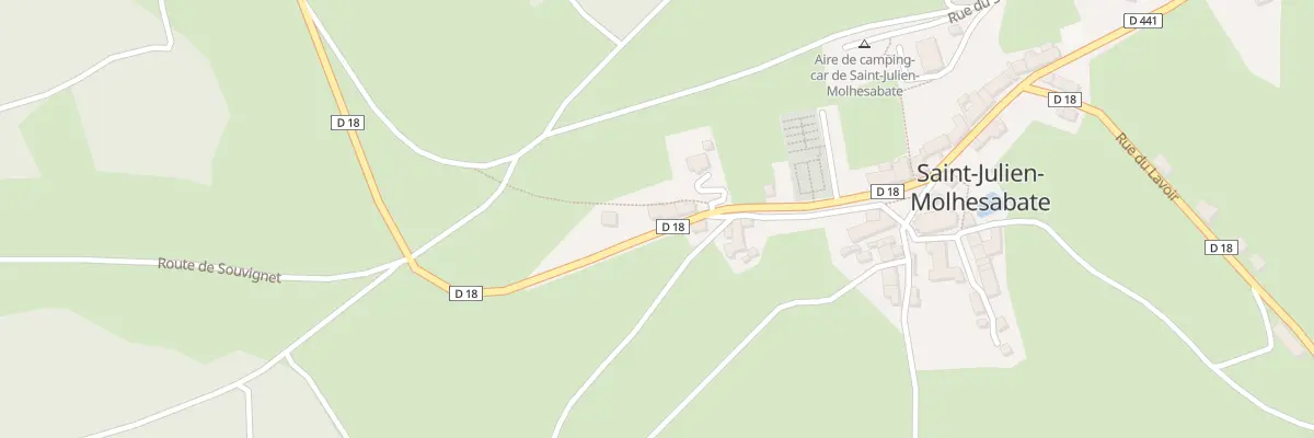 Plan du 5001 Le Bourg à Saint-Julien-Molhesabate