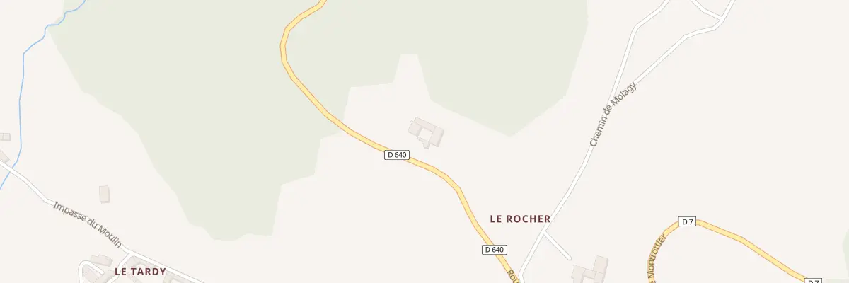 Plan du 590 Rte de Villechenève à Villechenève