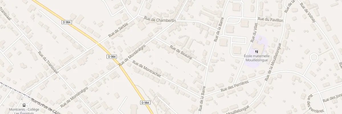 Plan du 10 Rue de Beaune au Creusot