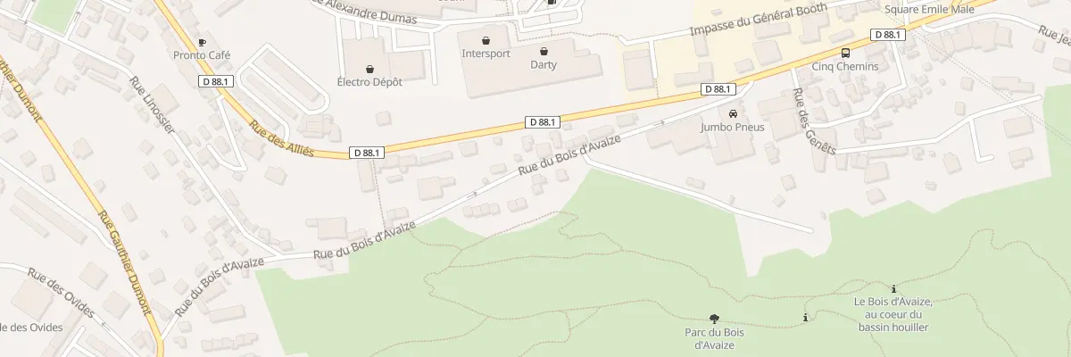 Plan du 40 Rue du Bois d’Avaize à Saint-Étienne