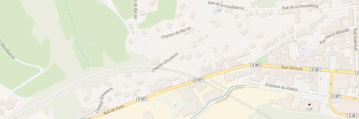 Plan du 23 Che D’AUXERRE à Tarare