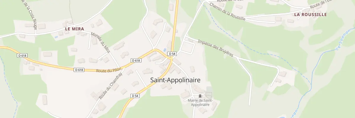 Plan du 3 Rue de l’Eglise à Saint-Appolinaire