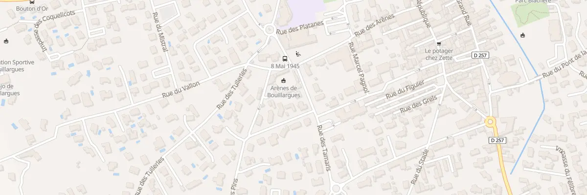 Plan du 2 Rue des Troènes à Bouillargues