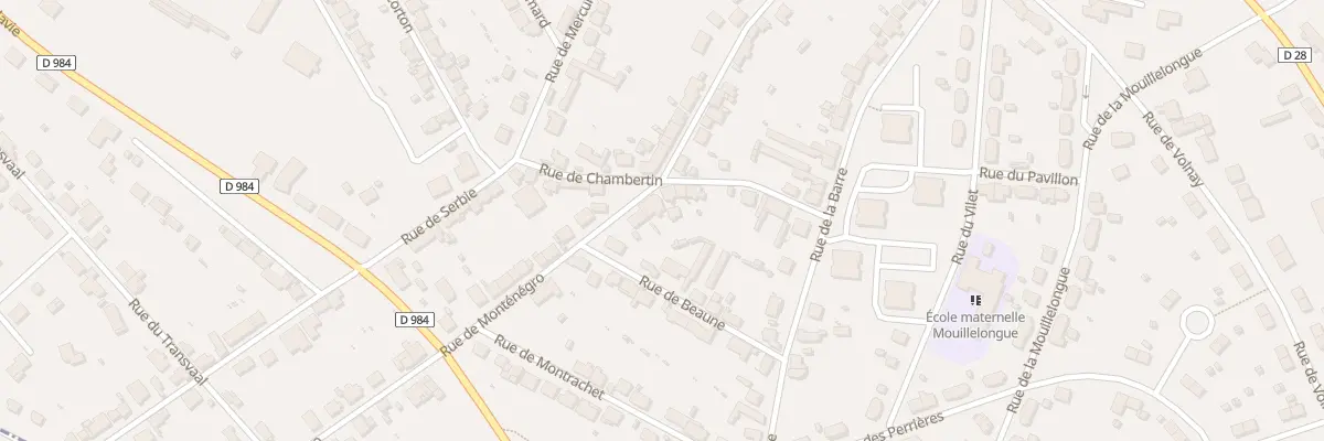 Plan du 1 Rue de Monténégro au Creusot