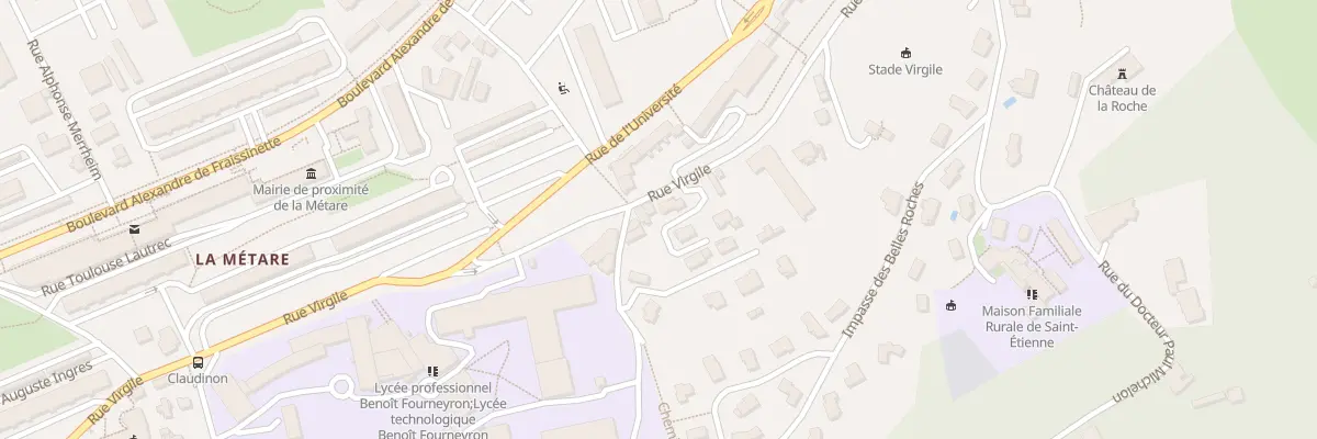 Plan du 32 Rue Virgile à Saint-Étienne