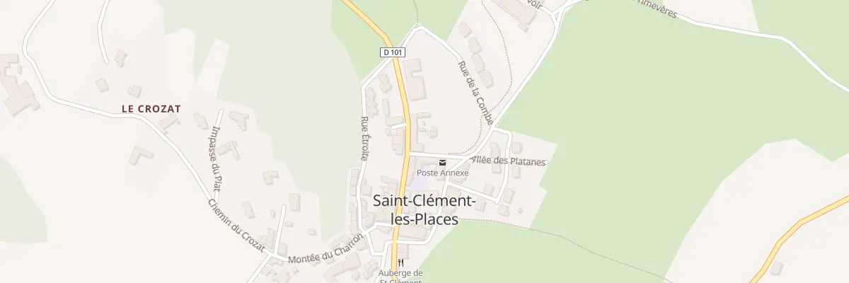 Plan du 5004 Gr Grande Rue à Saint-Clément-les-Places