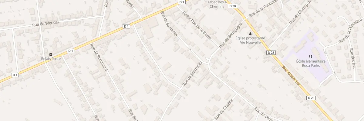 Plan du 14 Rue de Santenay au Creusot
