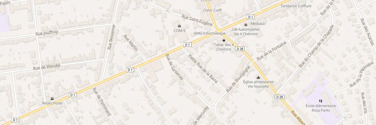 Plan du 4 Rue Petite de la Barre au Creusot