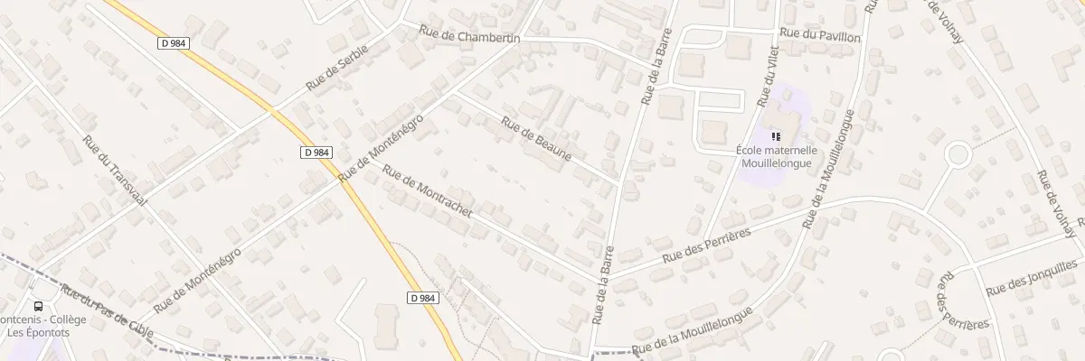 Plan du 16 Rue de Beaune au Creusot
