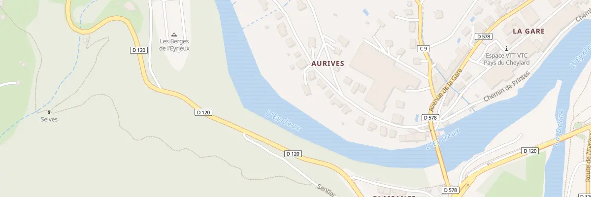 Plan du 105 Rue d’Aurives au Cheylard