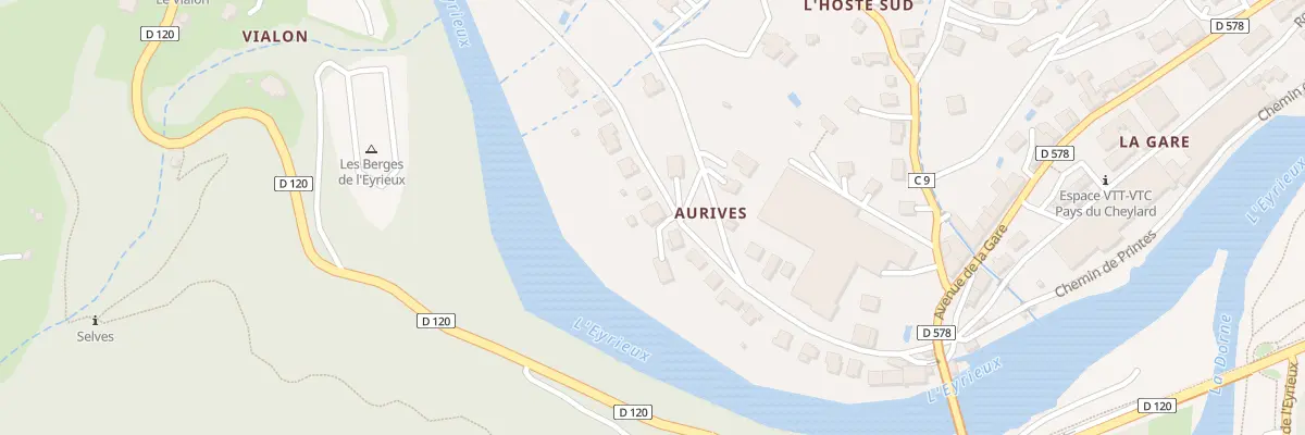 Plan du 125 Rue d’Aurives au Cheylard